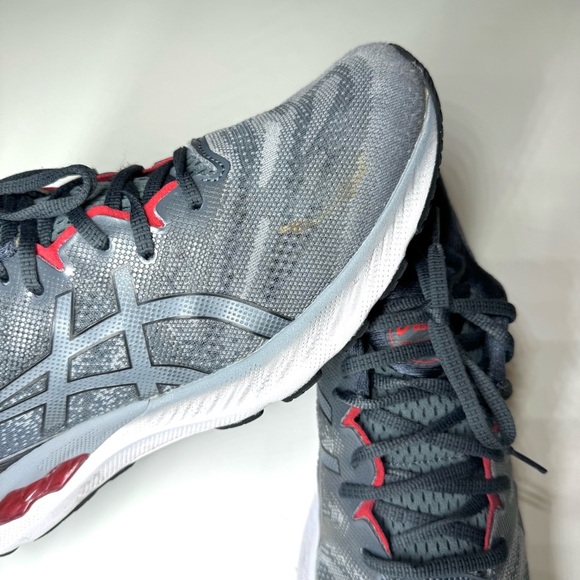 Asics Men’s Gel- Nimbus 23 Gray and Red athletic Running Shoes Size- 11.5 - Picture 4 of 11